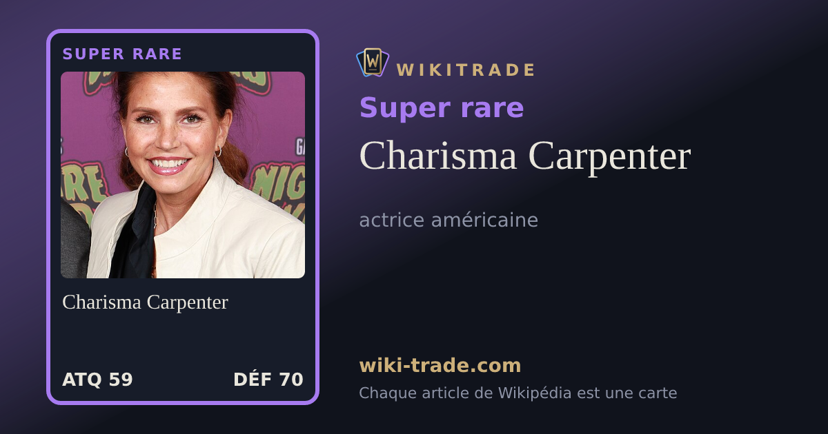 Charisma Carpenter — carte Super rare