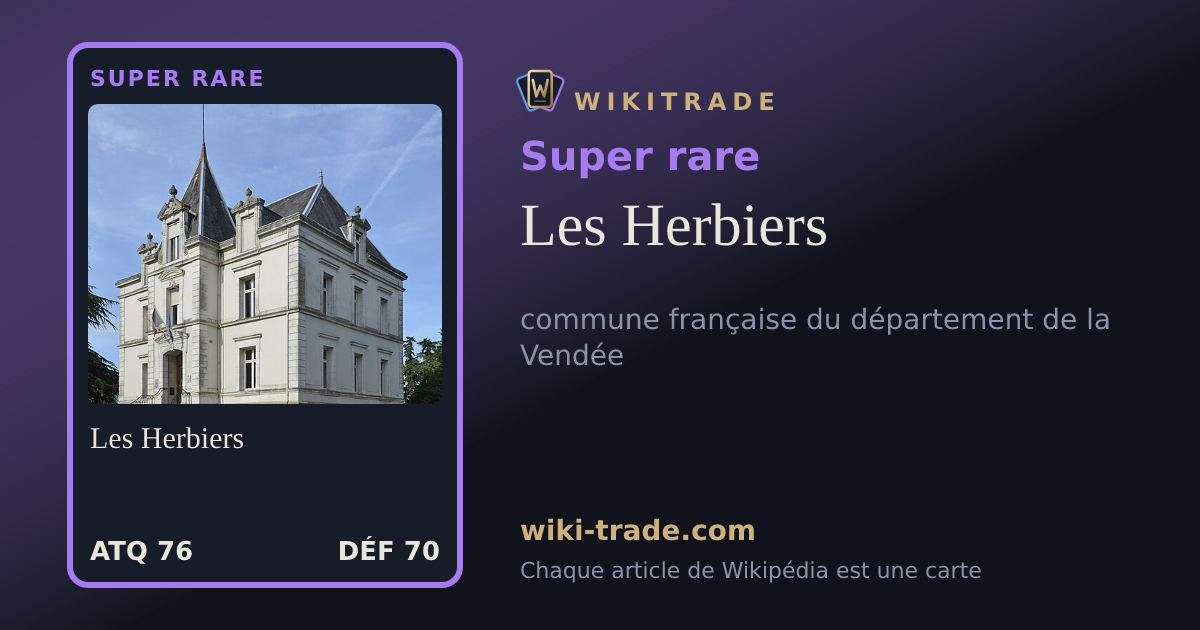 Les Herbiers — carte Super rare
