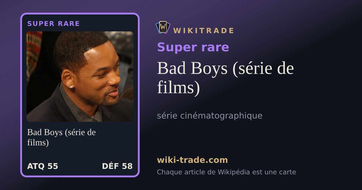 Bad Boys (série de films) — carte Super rare