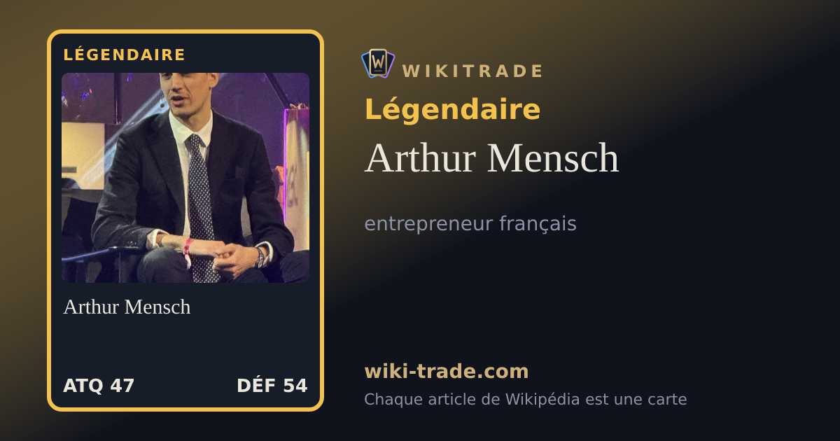 Arthur Mensch — carte Légendaire