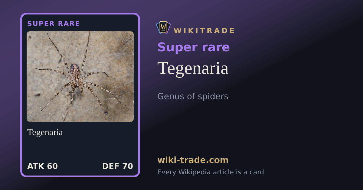 Tegenaria — Super rare card