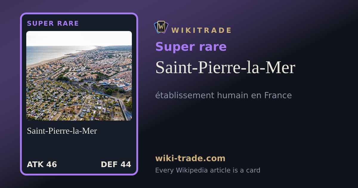 Saint-Pierre-la-Mer — Super rare card