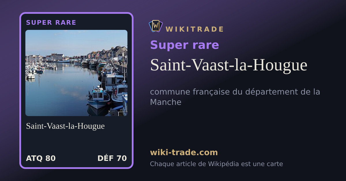Saint-Vaast-la-Hougue — carte Super rare