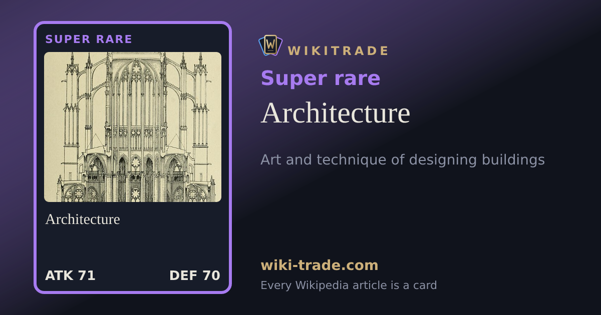 Architecture — Super rare card