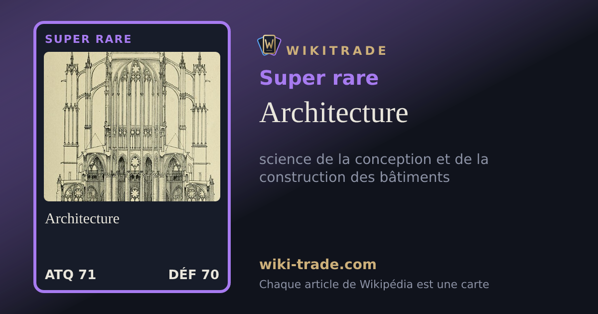 Architecture — carte Super rare