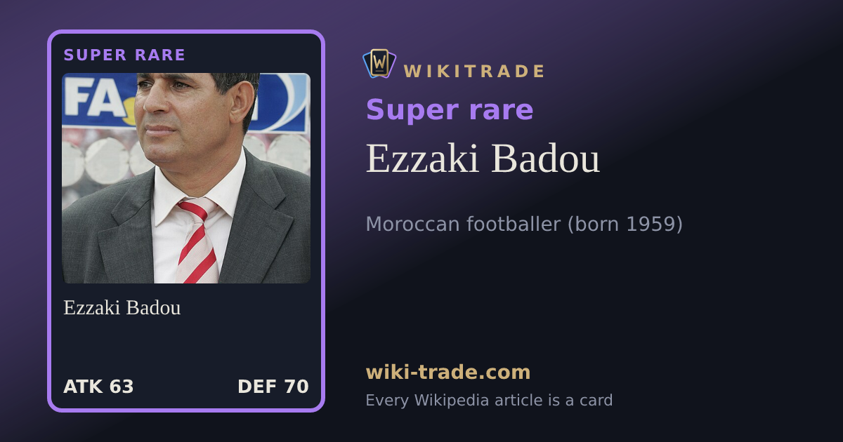Ezzaki Badou — Super rare card