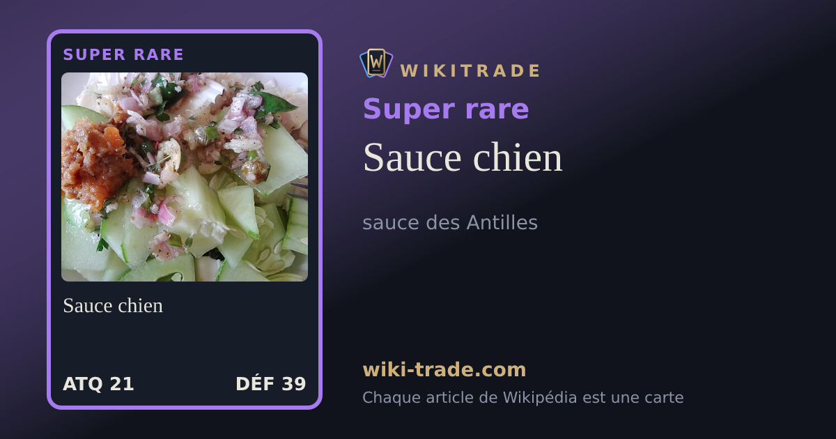 Sauce chien — carte Super rare