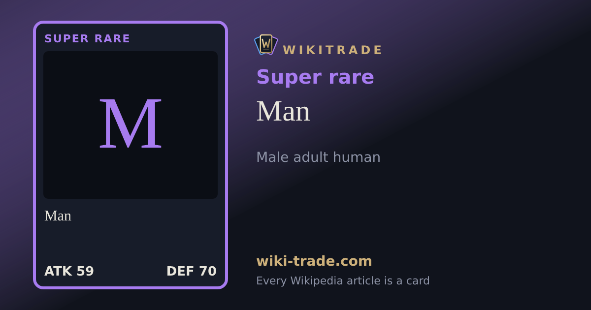 Man — Super rare card