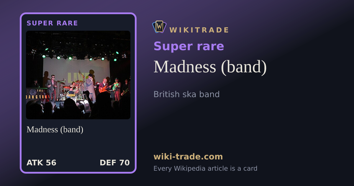 Madness (band) — Super rare card