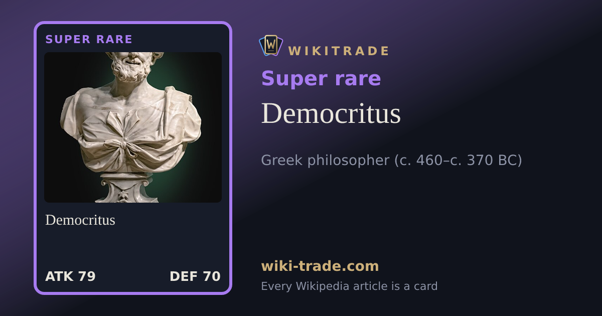 Democritus — Super rare card