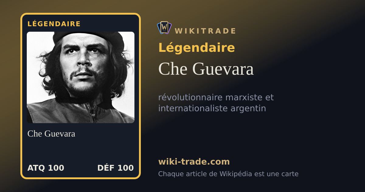 Che Guevara — carte Légendaire