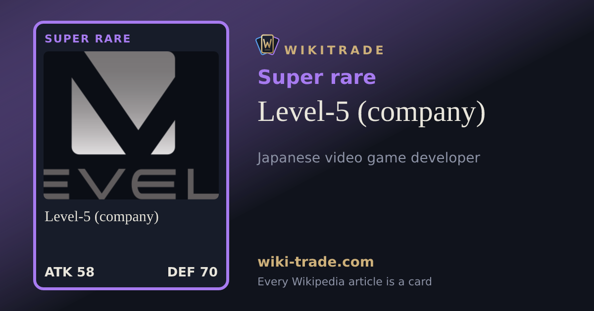 Level-5 (company) — Super rare card
