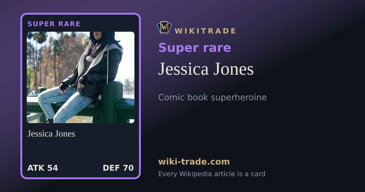 Jessica Jones — Super rare card