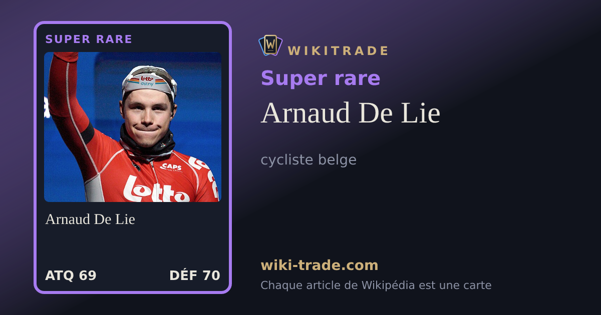 Arnaud De Lie — carte Super rare