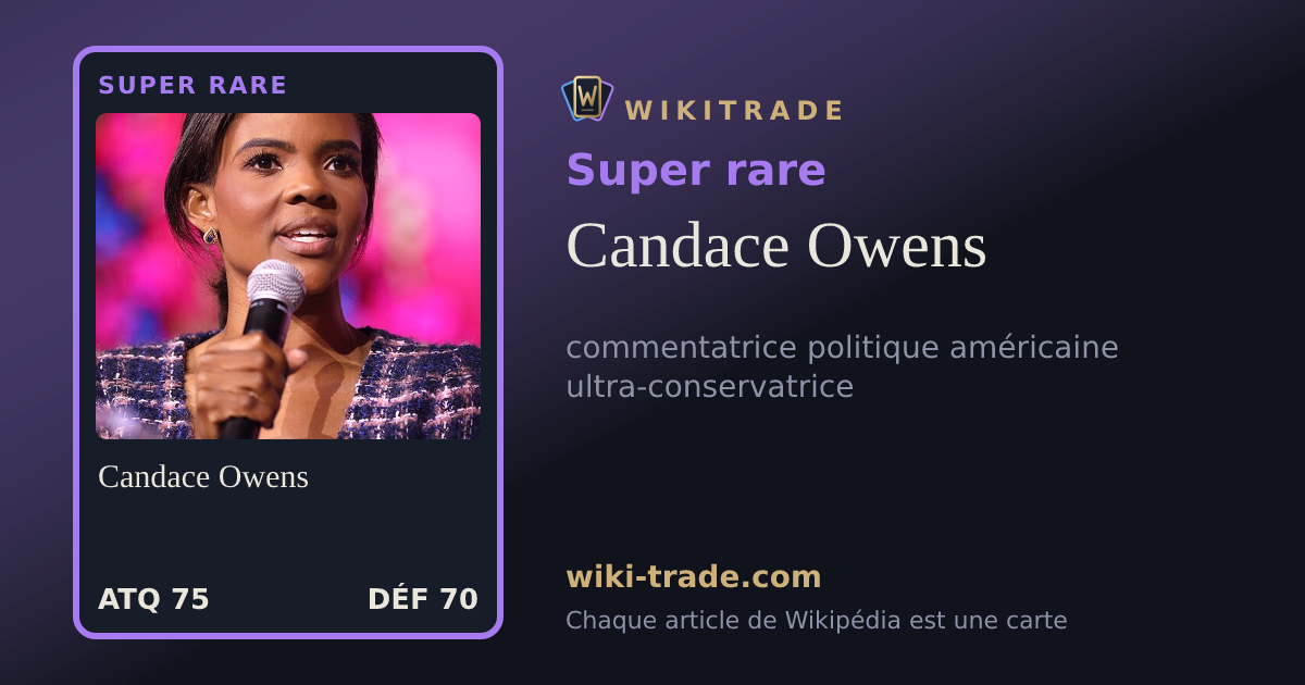 Candace Owens — carte Super rare