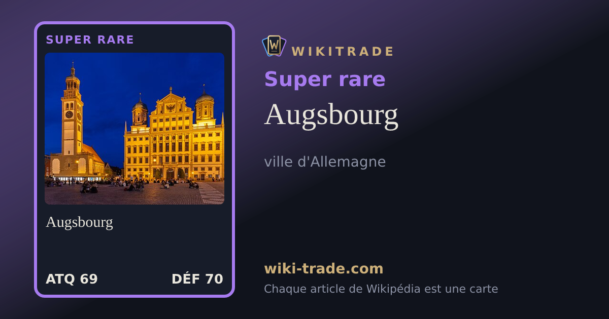 Augsbourg — carte Super rare