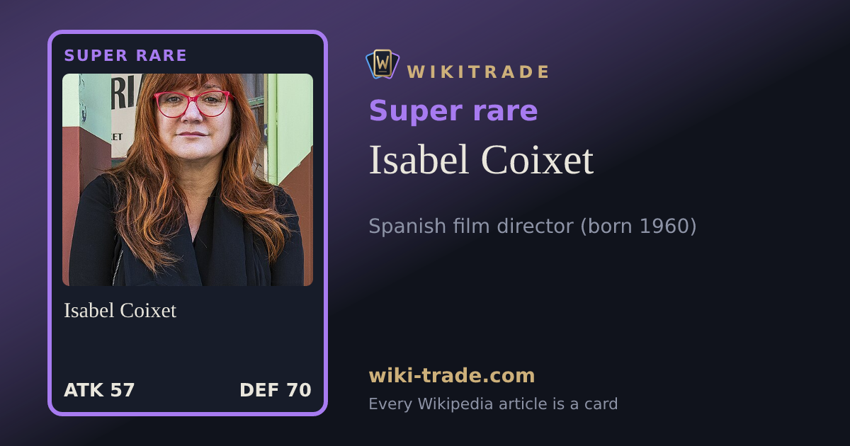 Isabel Coixet — Super rare card