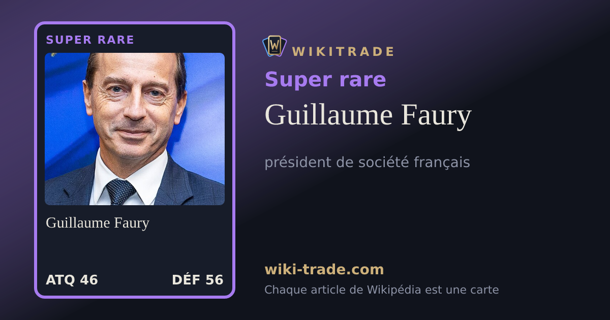 Guillaume Faury — carte Super rare