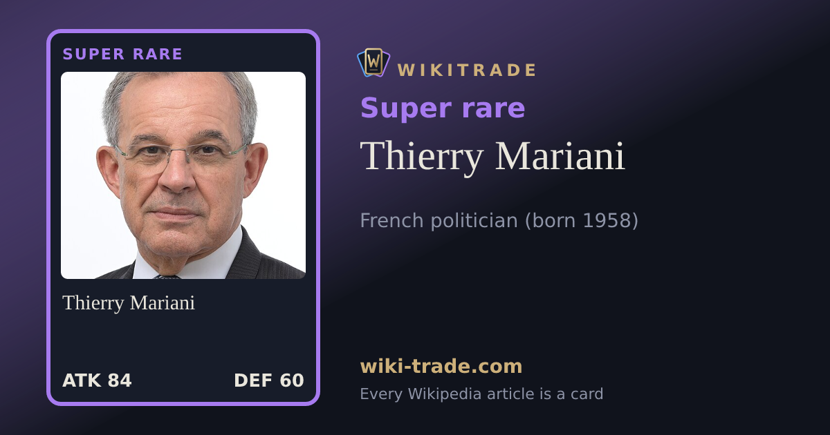 Thierry Mariani — Super rare card