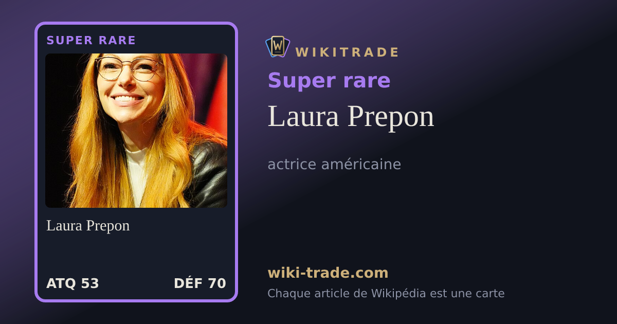 Laura Prepon — carte Super rare