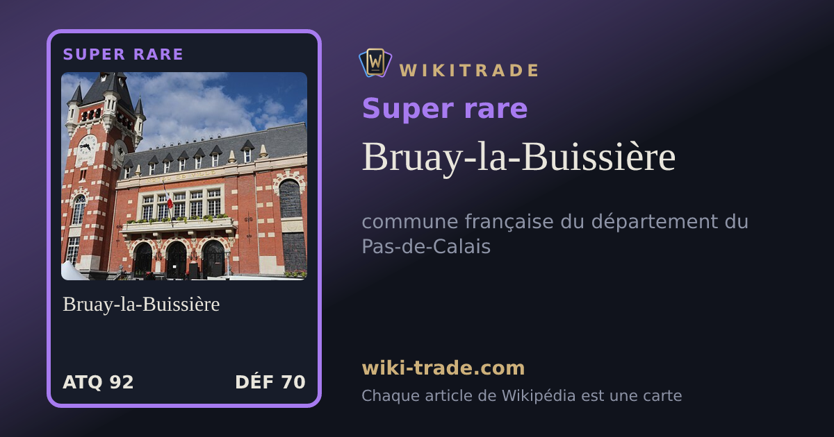 Bruay-la-Buissière — carte Super rare