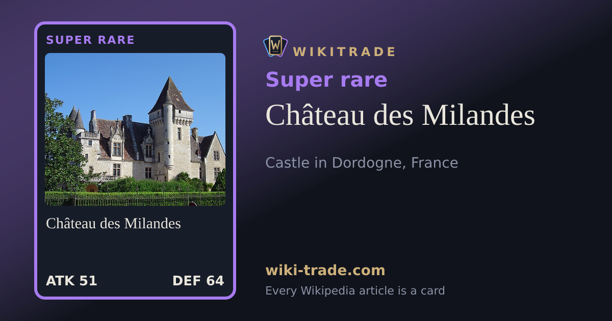 Château des Milandes — Super rare card