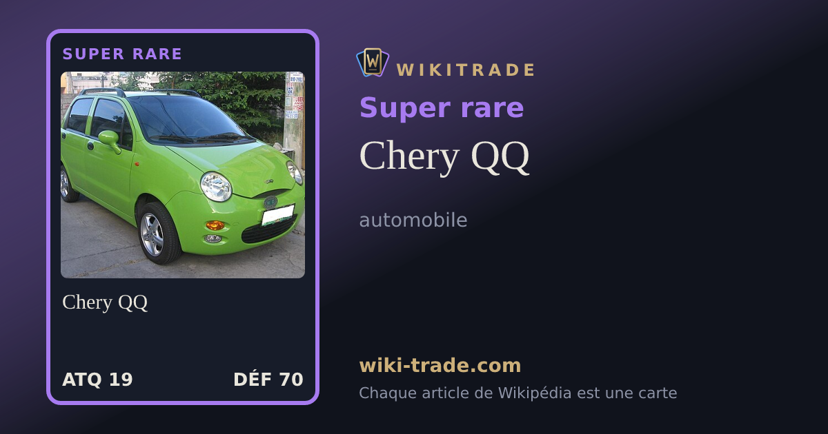 Chery QQ — carte Super rare