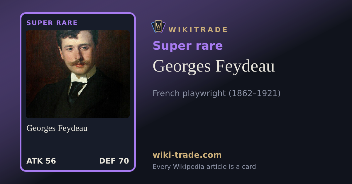Georges Feydeau — Super rare card