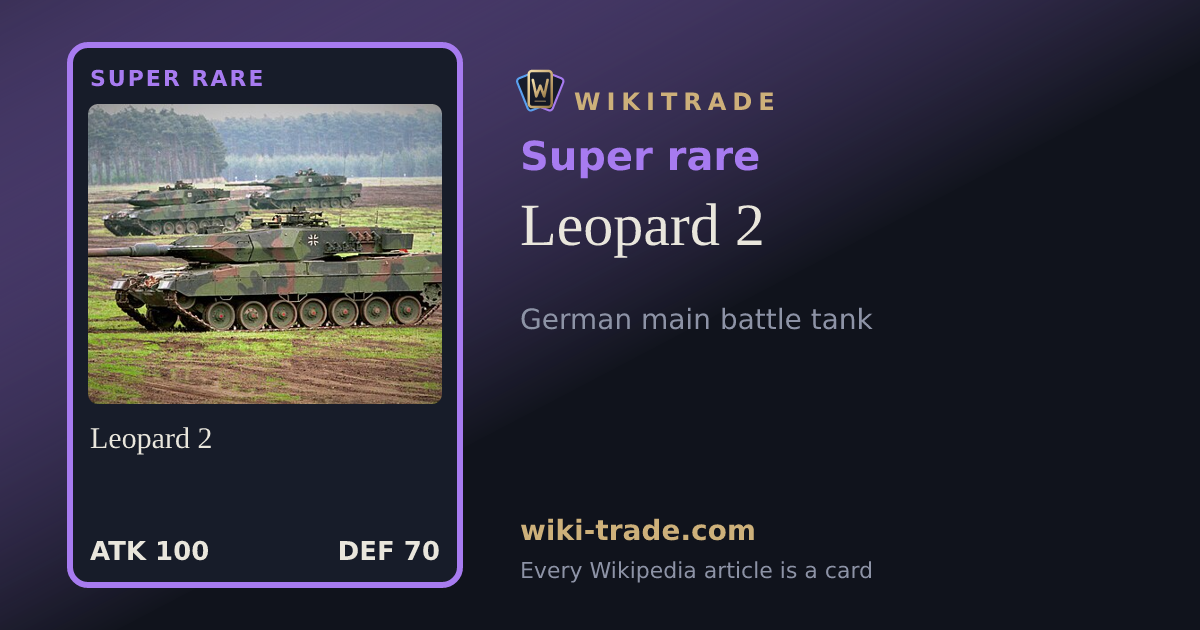Leopard 2 — Super rare card