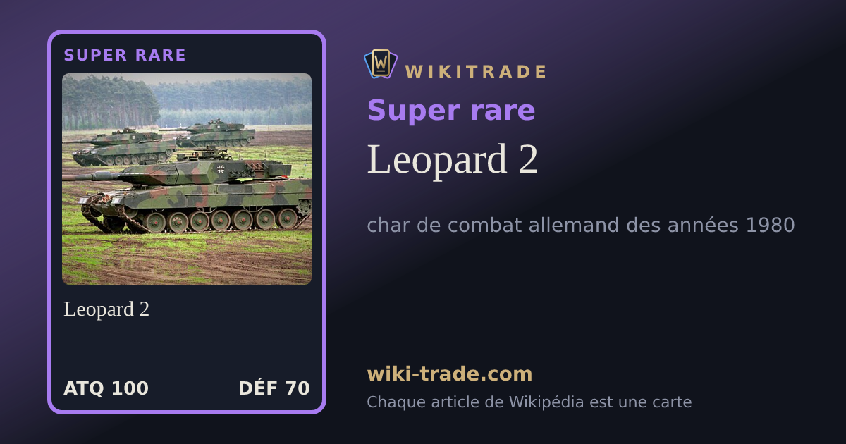 Leopard 2 — carte Super rare