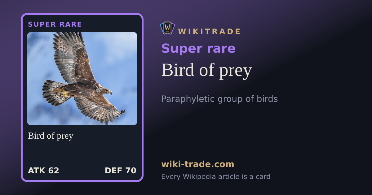 Bird of prey — Super rare card