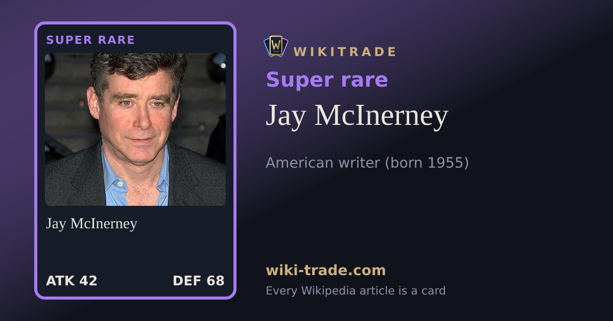 Jay McInerney — Super rare card