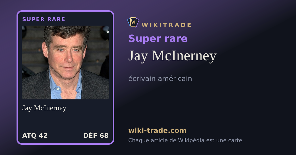 Jay McInerney — carte Super rare