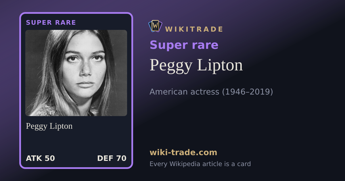 Peggy Lipton — Super rare card