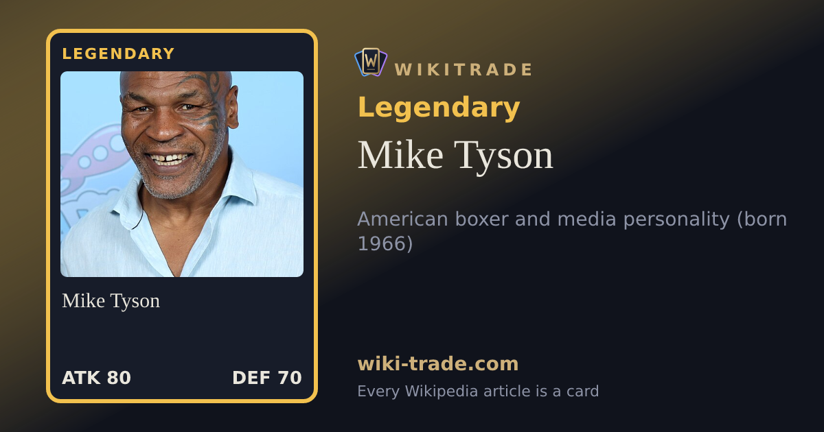 Mike Tyson — Legendary card