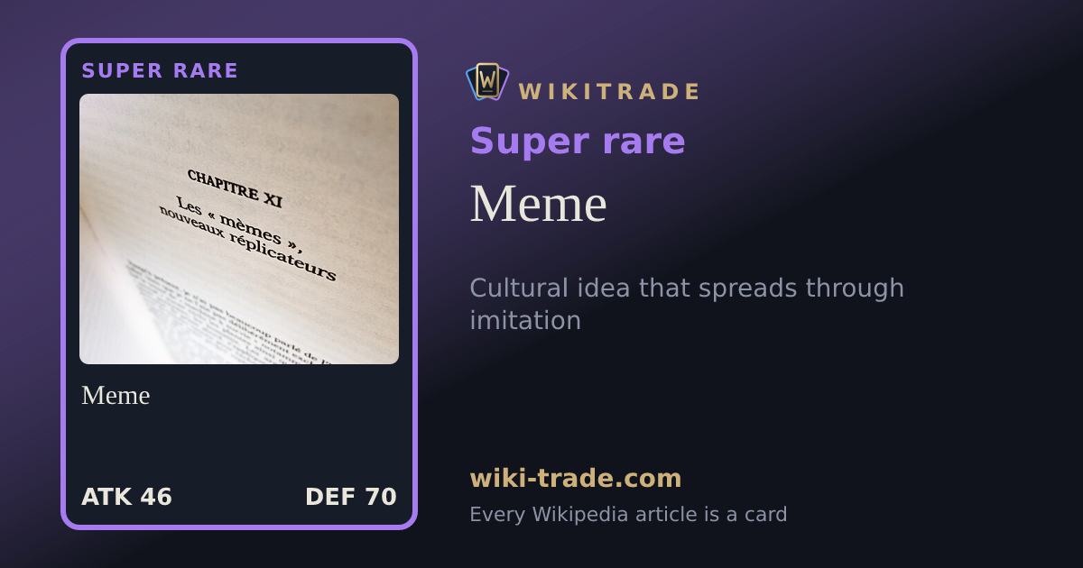 Meme — Super rare card