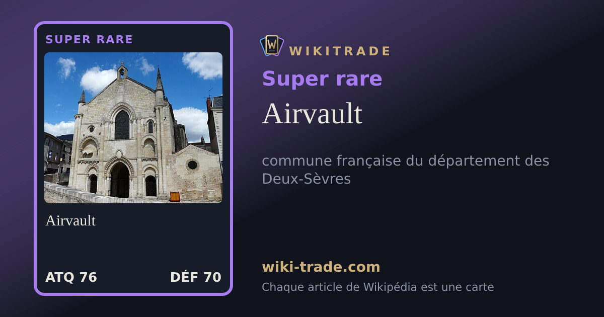 Airvault — carte Super rare