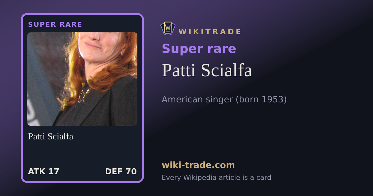 Patti Scialfa — Super rare card