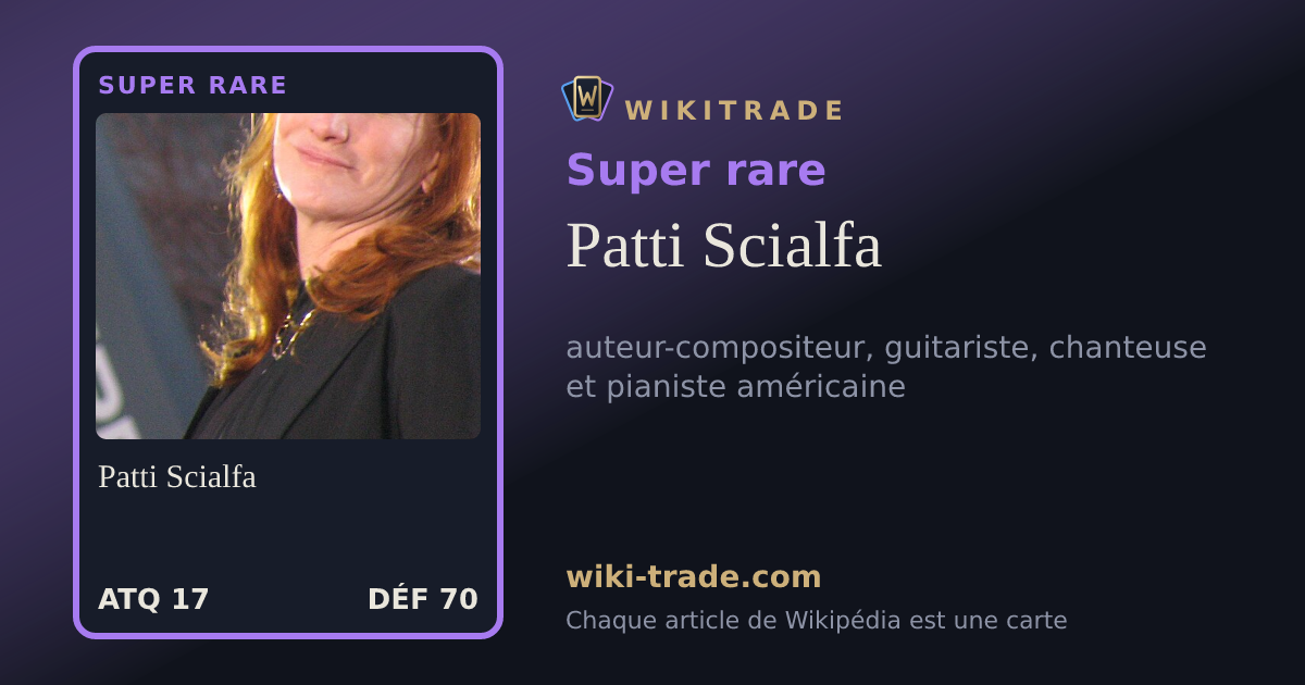 Patti Scialfa — carte Super rare