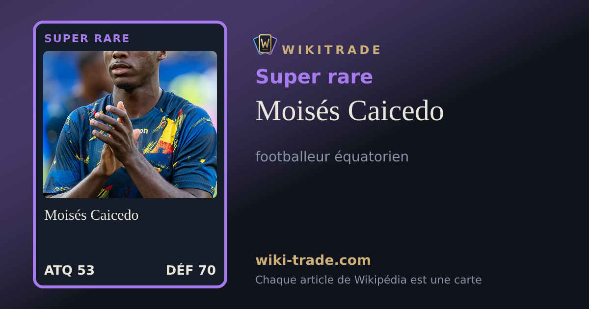 Moisés Caicedo — carte Super rare