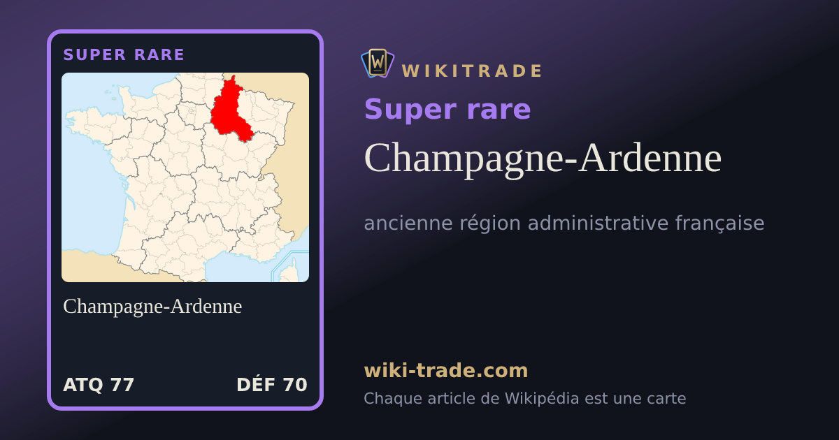 Champagne-Ardenne — carte Super rare