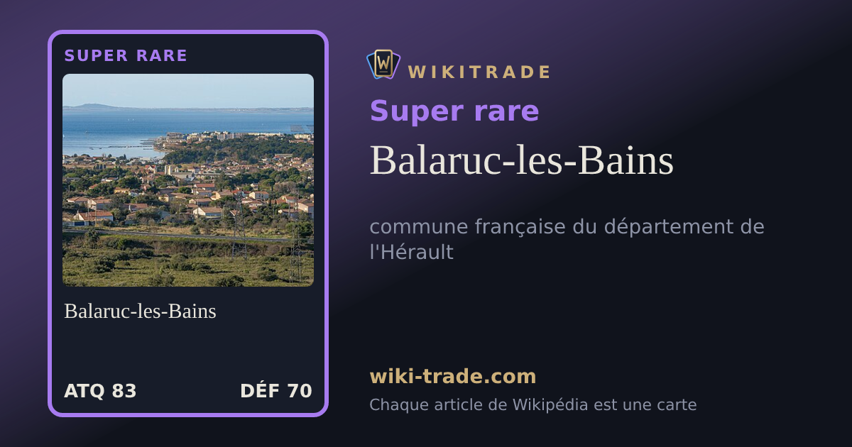 Balaruc-les-Bains — carte Super rare