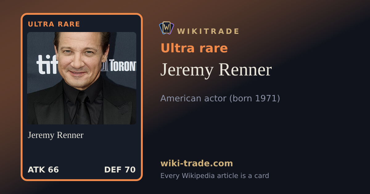 Jeremy Renner — Ultra rare card
