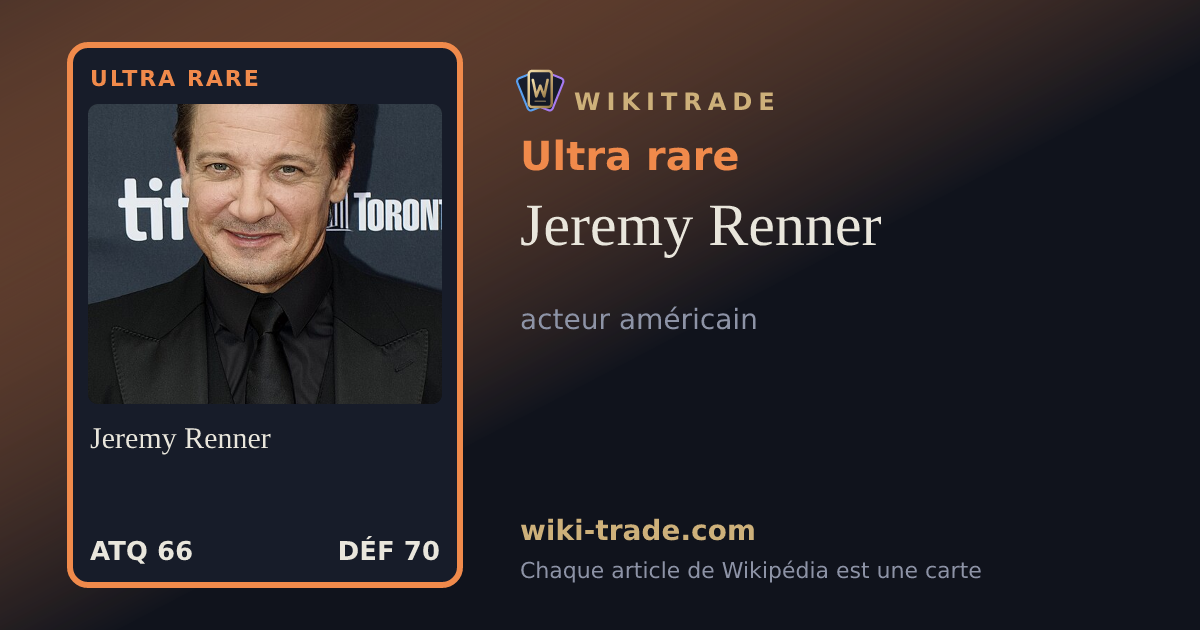 Jeremy Renner — carte Ultra rare