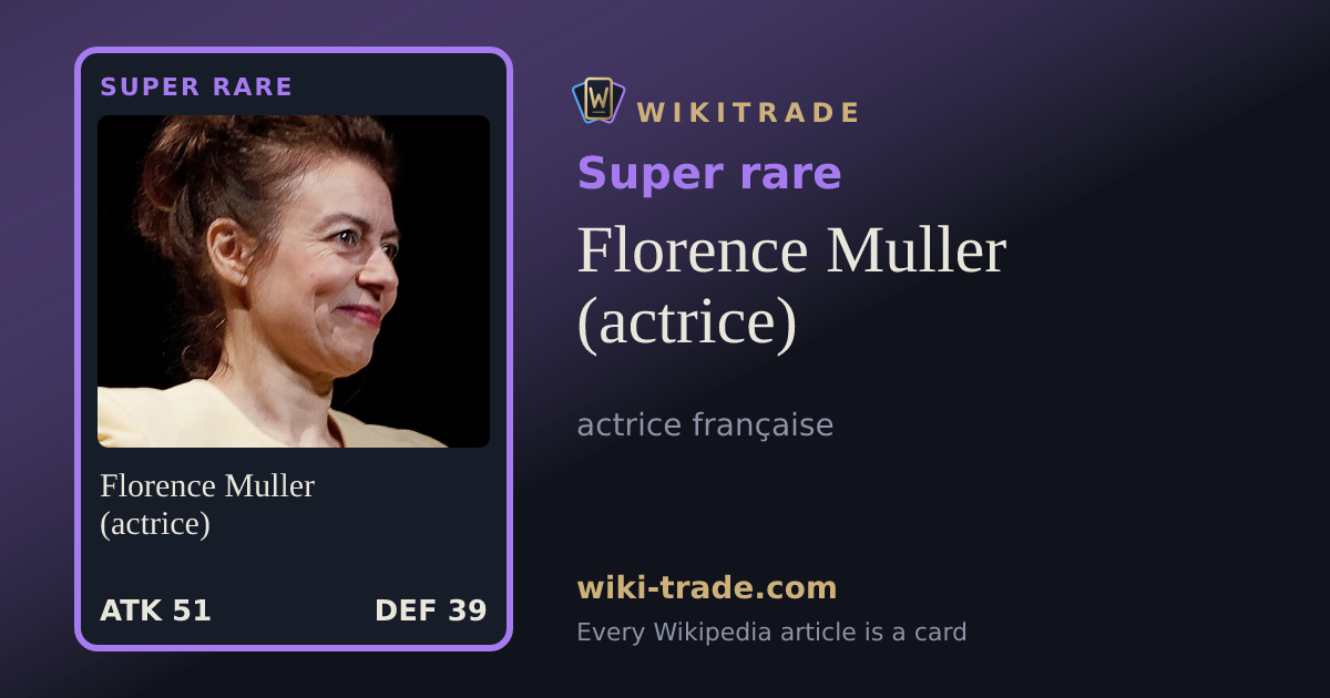 Florence Muller (actrice) — Super rare card