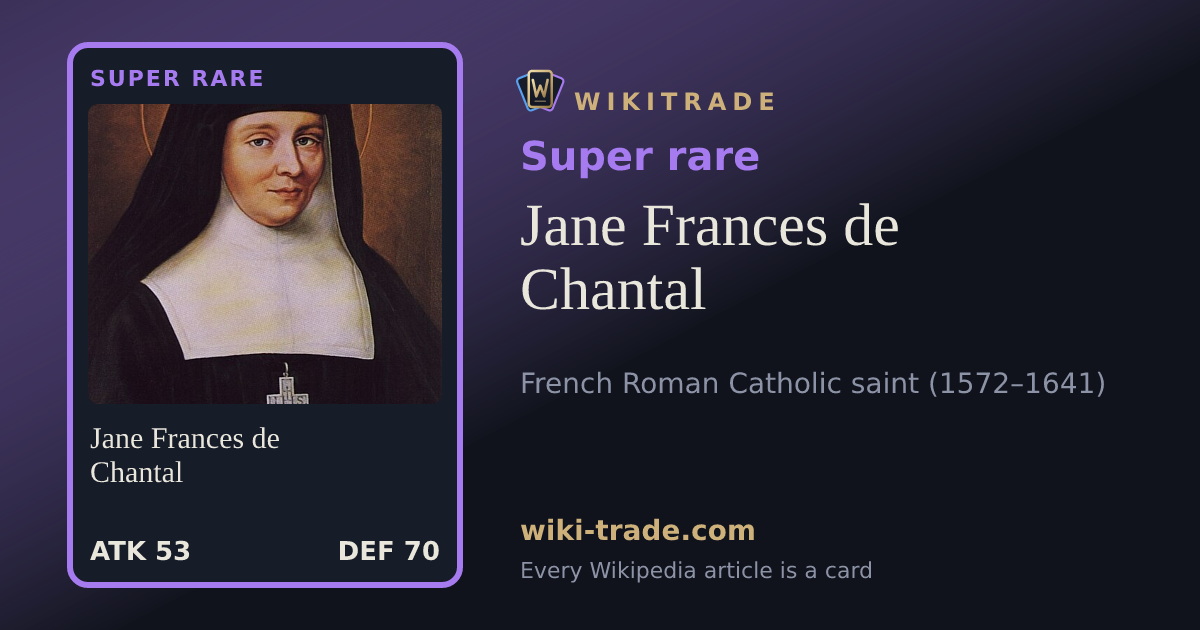 Jane Frances de Chantal — Super rare card