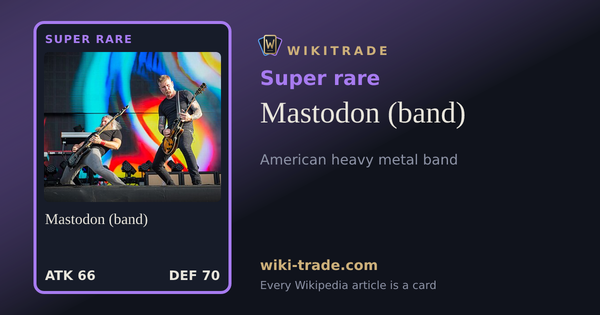 Mastodon (band) — Super rare card