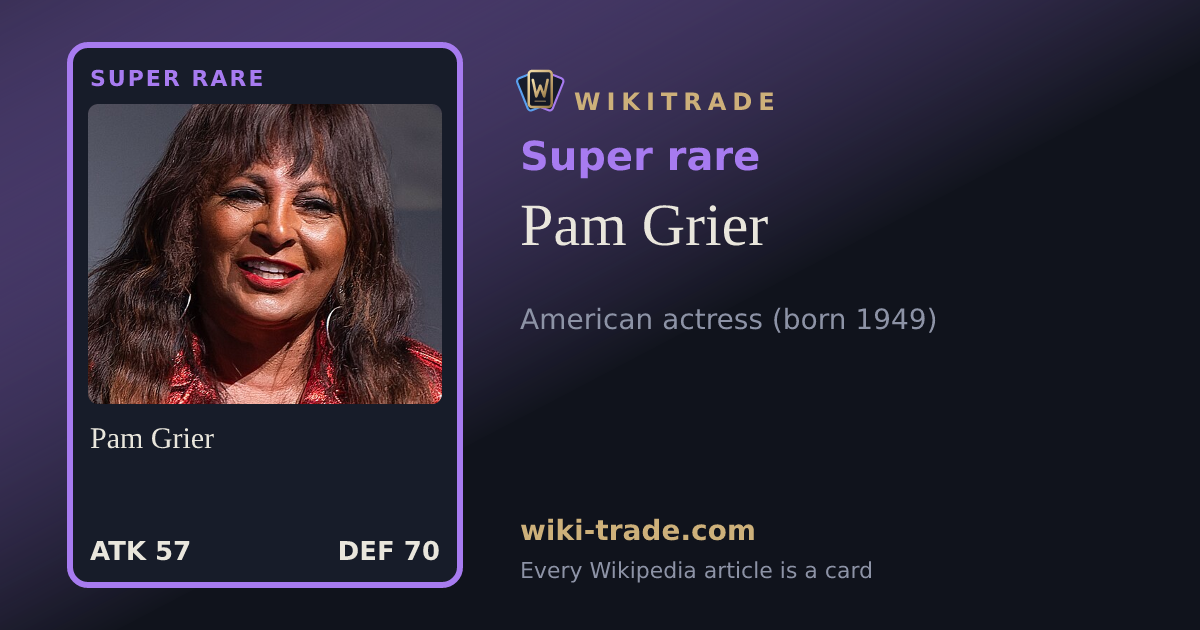 Pam Grier — Super rare card