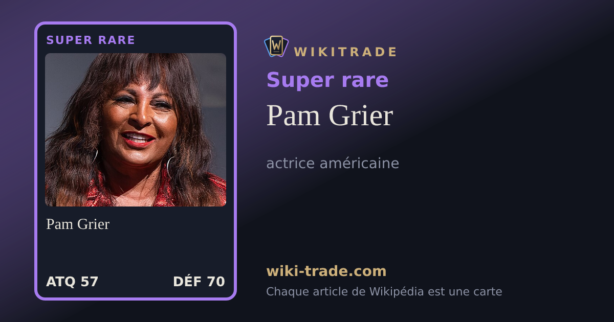 Pam Grier — carte Super rare