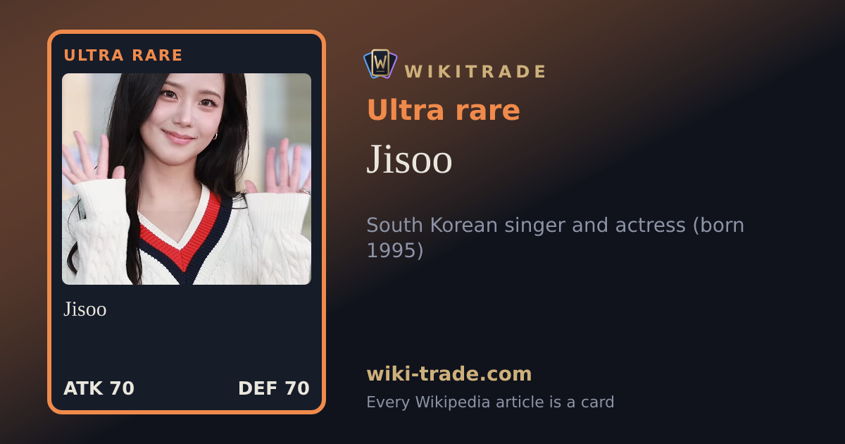 Jisoo — Ultra rare card